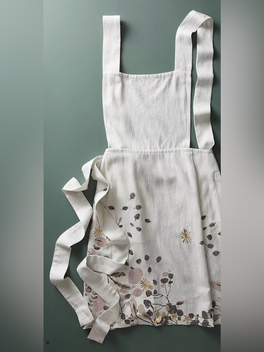 Anthropologie Gilded Botony Apron - Picture 1 of 8
